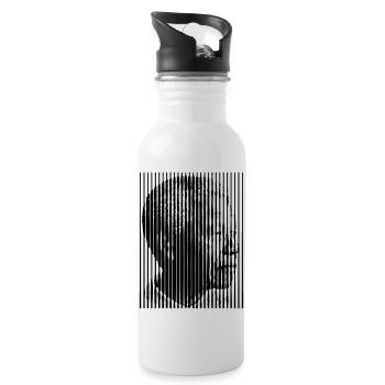 Mandela Freedom For all (1c) - Gourde avec paille intégrée - blanc - Droite