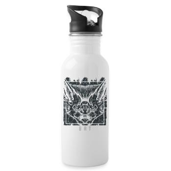 bat - Water bottle with straw - white - Right