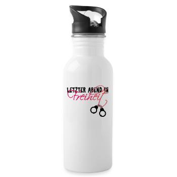 Hen party bridal bridal column - Water bottle with straw - white - Right