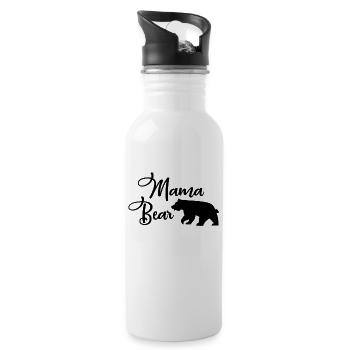 Mama Bear - Gourde avec paille intégrée - blanc - Droite