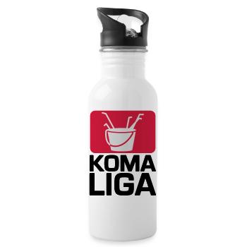 Koma Liga Mallorca - Trinkflasche mit integriertem Trinkhalm - Weiß - Rechts