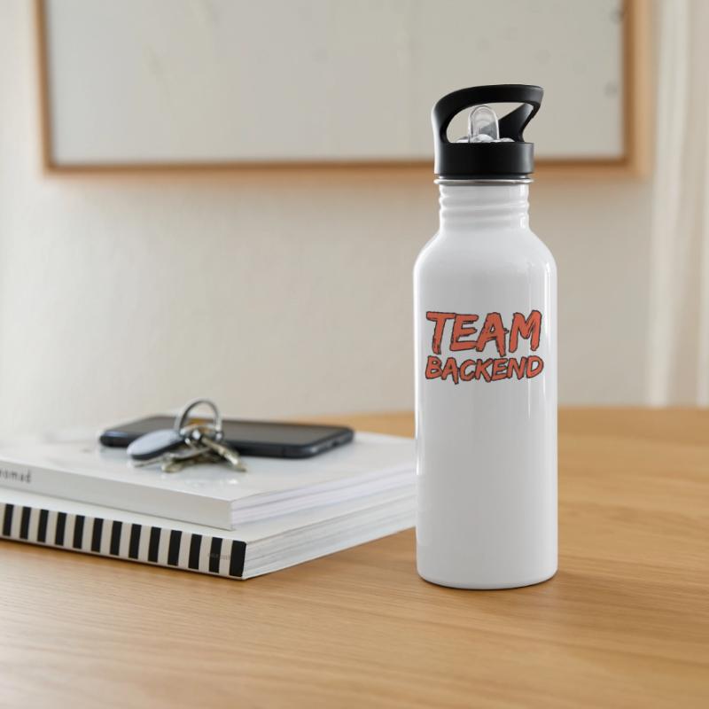 Team Backend Programmer Water bottle with straw