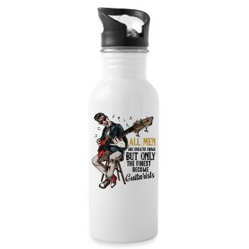 guitar - Water bottle with straw - white - Right