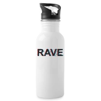 Rave - Trinkflasche mit integriertem Trinkhalm - Weiß - Rechts