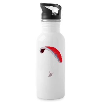 Paragliding paragliding - Water bottle with straw - white - Right
