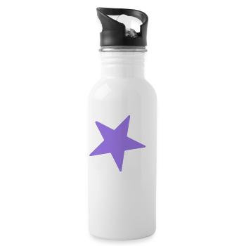 Star Star Celestial Body Shooting Star Planet - Water bottle with straw - white - Right