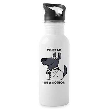 Dogtor - Water bottle with straw - white - Right
