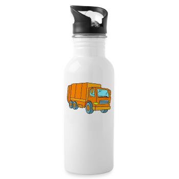 Garbage collection - Water bottle with straw - white - Right