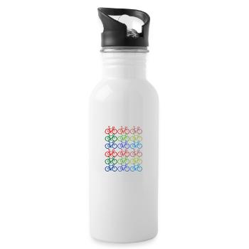 bicycle - Water bottle with straw - white - Right