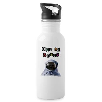 Out of Space - Travis Scott Style Astronaut - Water bottle with straw - white - Right