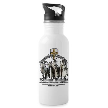 Teutonic knights - Holy Crusaders - Water bottle with straw - white - Right