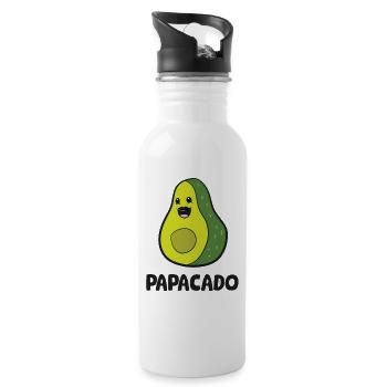 Avocat Papa Avocat Papa Avocat Papacado - Gourde avec paille intégrée - blanc - Droite