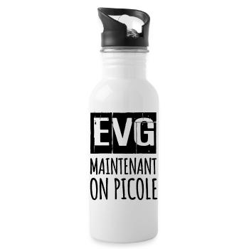 EVG picole alcool humour - Gourde avec paille intégrée - blanc - Droite