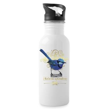 splendid maluro - Water bottle with straw - white - Right