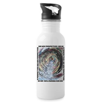 Another dimension colorful road - Water bottle with straw - white - Right