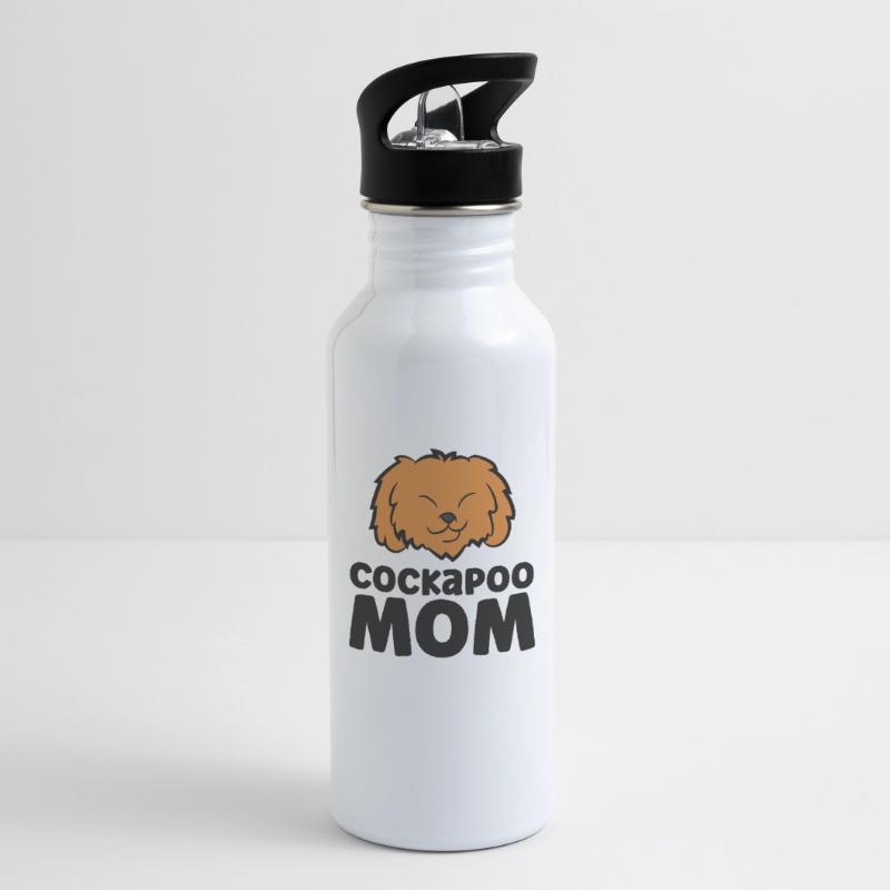 Funny Cockapoo Mom Cockapoo Dog Water bottle with straw