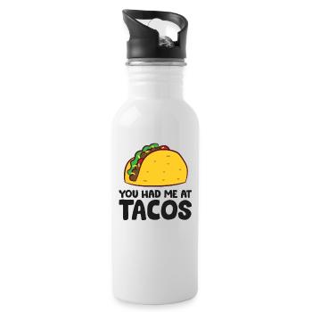 You Had Me At Tacos Cinco De Mayo Love Tacos - Water bottle with straw - white - Right