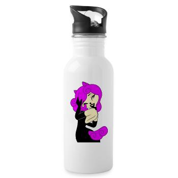 T-Shirt Mädchen Perfekte Pferde Rosa Schwarzes Kleid 2022 - Trinkflasche mit integriertem Trinkhalm - Weiß - Rechts
