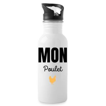 mon poulet - Gourde avec paille intégrée - blanc - Droite