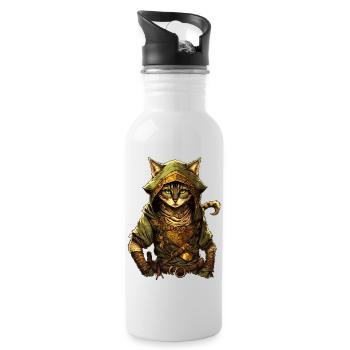 Link-Chat - Trinkflasche mit integriertem Trinkhalm - Weiß - Rechts