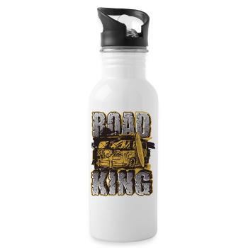 Road King Auto Tour - Water bottle with straw - white - Right