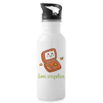 Kawaii Gaming - Sweet fun! - Water bottle with straw - white - Right