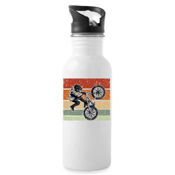 BMX Christmas Gift Children's Bike Accessories Fun - Water bottle with straw - white - Right
