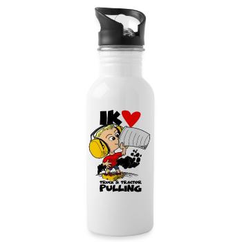 1220 TP boy color - Water bottle with straw - white - Right