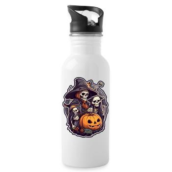 witch3 - Trinkflasche mit integriertem Trinkhalm - Weiß - Rechts