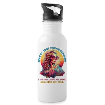 Trouver mon cadeau d’âme Wander Woman & Village Kids - Gourde avec paille intégrée - blanc - Droite