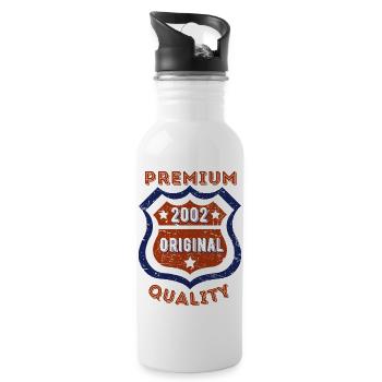 Premium Quality 2002 - Water bottle with straw - white - Right