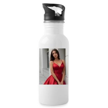 Beauty & Feminine Style - Water bottle with straw - white - Right
