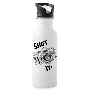 Shot it! - Camera - Photography - Water bottle with straw - white - Right
