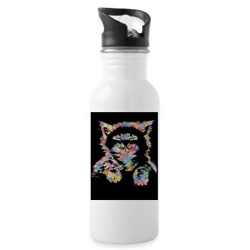 Cat - Water bottle with straw - white - Right