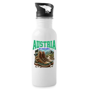 L’Autriche refroidit Wander Design - Österreich - Gourde avec paille intégrée - blanc - Droite