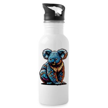 Koala - Water bottle with straw - white - Right