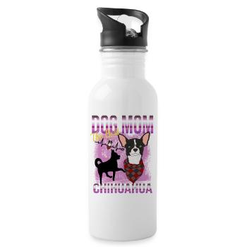 Chihuahua - La meilleure maman chien - Gourde avec paille intégrée - blanc - Droite