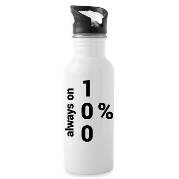 Zero or Hero - Water bottle with straw - white - Right