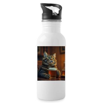 Didimaus69 - Water bottle with straw - white - Right