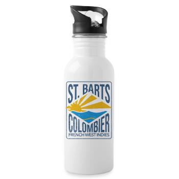 St Barts Colombier - Gourde avec paille intégrée - blanc - Droite