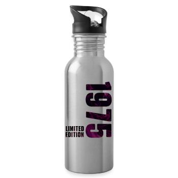 1975 Vintage Limited Edition - Water bottle with straw - silver - Right