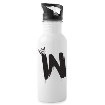 W - Gourde avec paille intégrée - blanc - Droite