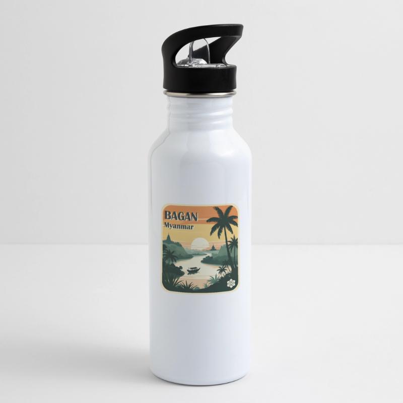 Bagan, Myanmar Gourde avec paille intégrée