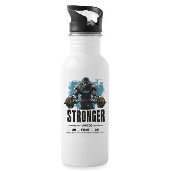 Stronger - Water bottle with straw - white - Right
