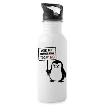 Humorvoller Postkartentyp mit Kakerlake - Trinkflasche mit integriertem Trinkhalm - Weiß - Rechts