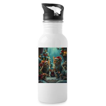 Didimaus - Trinkflasche mit integriertem Trinkhalm - Weiß - Rechts