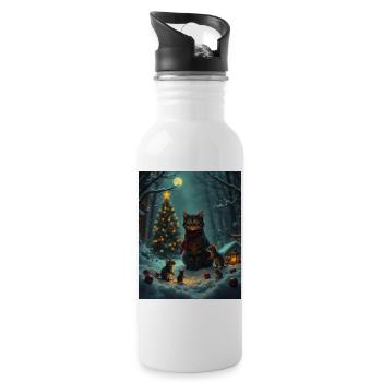 Didimaus - Trinkflasche mit integriertem Trinkhalm - Weiß - Rechts