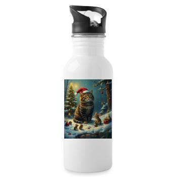 Didimaus - Trinkflasche mit integriertem Trinkhalm - Weiß - Rechts