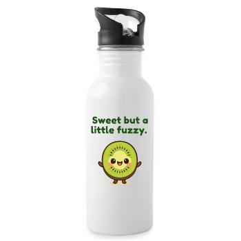 Délice de fruits kiwi de Kawaii - Gourde avec paille intégrée - blanc - Droite