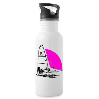 RS 500 Régate de dériveurs à voile voile de couleur - Gourde avec paille intégrée - blanc - Droite